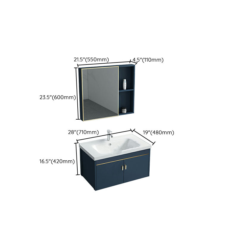 Wall Mount Sink Included Bath Vanity with Faucet for Bathroom Clearhalo 'Bathroom Remodel & Bathroom Fixtures' 'Bathroom Vanities' 'bathroom_vanities' 'Home Improvement' 'home_improvement' 'home_improvement_bathroom_vanities' 7918536