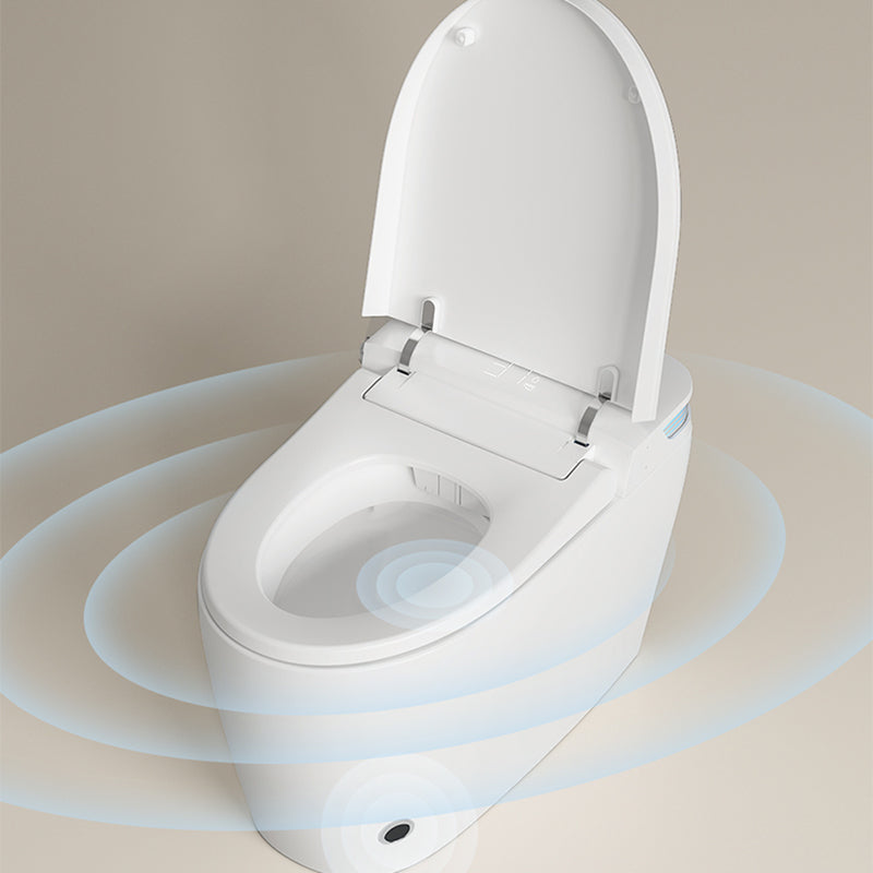 Antimicrobial Elongated All-In-One Smart Floor Standing Bidet with Heated Seat Clearhalo 'Bathroom Remodel & Bathroom Fixtures' 'Bidets' 'Home Improvement' 'home_improvement' 'home_improvement_bidets' 'Toilets & Bidets' 7918846