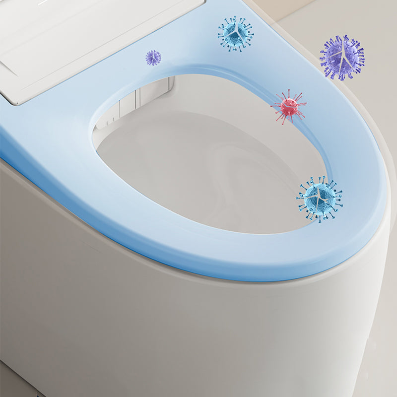 Antimicrobial Elongated All-In-One Smart Floor Standing Bidet with Heated Seat Clearhalo 'Bathroom Remodel & Bathroom Fixtures' 'Bidets' 'Home Improvement' 'home_improvement' 'home_improvement_bidets' 'Toilets & Bidets' 7918849