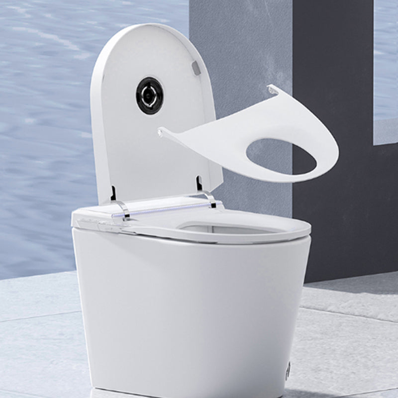 Antimicrobial Elongated Smart Floor Standing Bidet with Heated Seat Clearhalo 'Bathroom Remodel & Bathroom Fixtures' 'Bidets' 'Home Improvement' 'home_improvement' 'home_improvement_bidets' 'Toilets & Bidets' 7918866