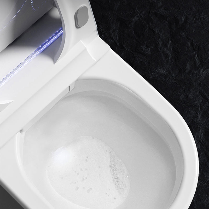 Antimicrobial Elongated Smart Floor Standing Bidet with Heated Seat Clearhalo 'Bathroom Remodel & Bathroom Fixtures' 'Bidets' 'Home Improvement' 'home_improvement' 'home_improvement_bidets' 'Toilets & Bidets' 7918871