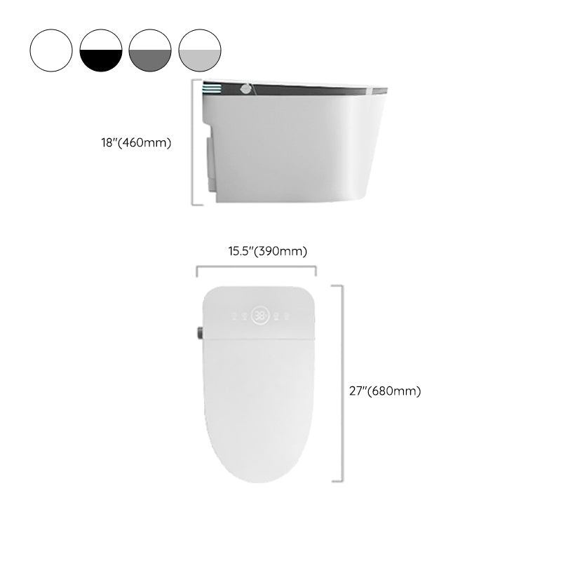 Elongated Antimicrobial Floor Standing Bidet without Water Pressure Control Clearhalo 'Bathroom Remodel & Bathroom Fixtures' 'Bidets' 'Home Improvement' 'home_improvement' 'home_improvement_bidets' 'Toilets & Bidets' 7918888