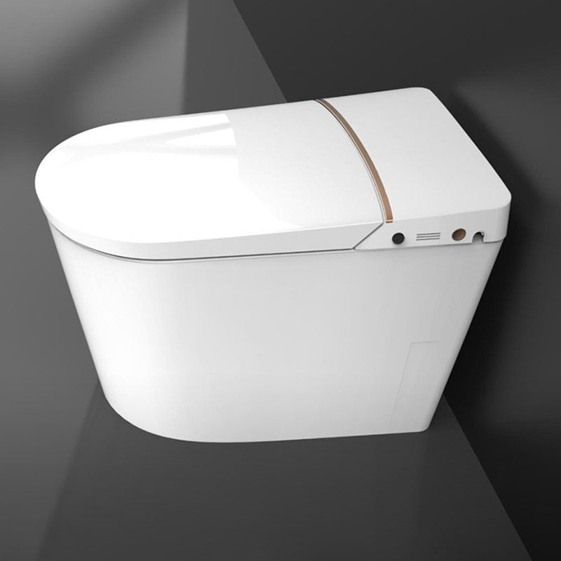White Elongated Deodorizing Antimicrobial Floor Standing Bidet with Heated Seat Clearhalo 'Bathroom Remodel & Bathroom Fixtures' 'Bidets' 'Home Improvement' 'home_improvement' 'home_improvement_bidets' 'Toilets & Bidets' 7918896
