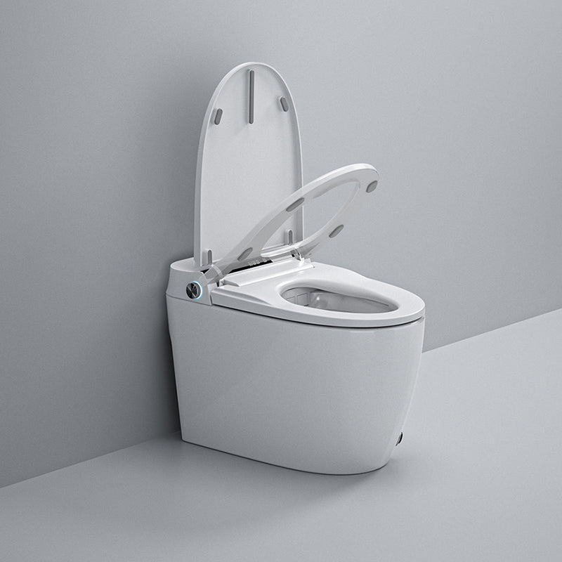 Elongated Deodorizing Floor Standing Bidet in White with Heated Seat Clearhalo 'Bathroom Remodel & Bathroom Fixtures' 'Bidets' 'Home Improvement' 'home_improvement' 'home_improvement_bidets' 'Toilets & Bidets' 7918940