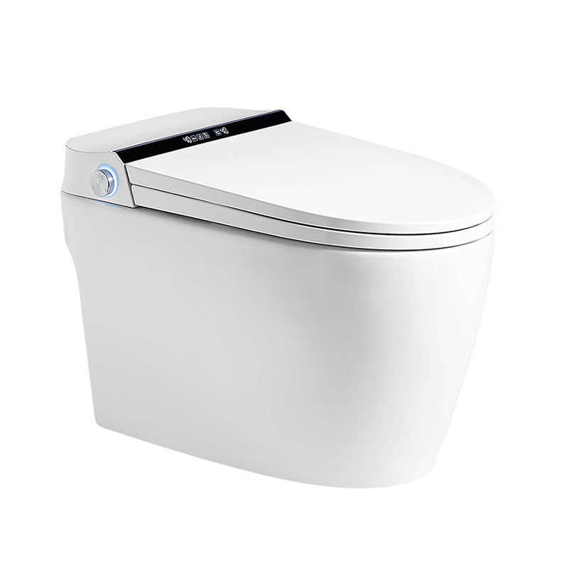 Elongated Deodorizing Floor Standing Bidet in White with Heated Seat Clearhalo 'Bathroom Remodel & Bathroom Fixtures' 'Bidets' 'Home Improvement' 'home_improvement' 'home_improvement_bidets' 'Toilets & Bidets' 7918942