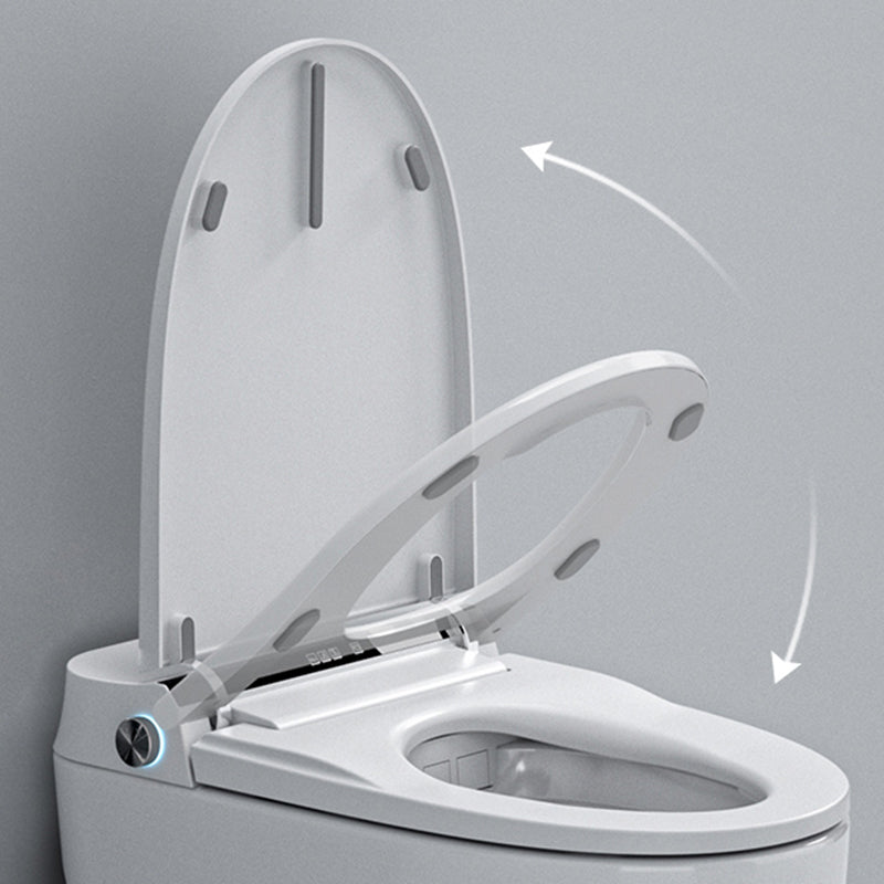 Elongated Deodorizing Floor Standing Bidet in White with Heated Seat Clearhalo 'Bathroom Remodel & Bathroom Fixtures' 'Bidets' 'Home Improvement' 'home_improvement' 'home_improvement_bidets' 'Toilets & Bidets' 7918944