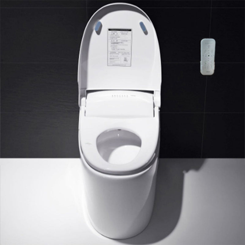 Antimicrobial Elongated Floor Standing Bidet in White with Warm Air Dryer Clearhalo 'Bathroom Remodel & Bathroom Fixtures' 'Bidets' 'Home Improvement' 'home_improvement' 'home_improvement_bidets' 'Toilets & Bidets' 7918949