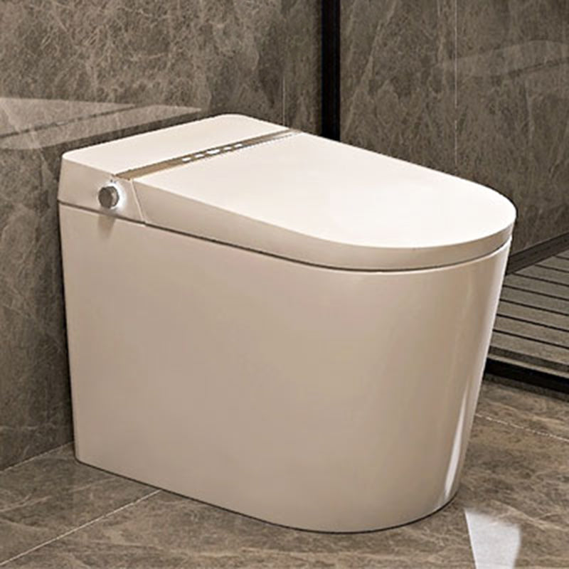 Ceramic Antimicrobial Elongated Floor Standing Bidet in White with Heated Seat and Stain Resistant Clearhalo 'Bathroom Remodel & Bathroom Fixtures' 'Bidets' 'Home Improvement' 'home_improvement' 'home_improvement_bidets' 'Toilets & Bidets' 7918962
