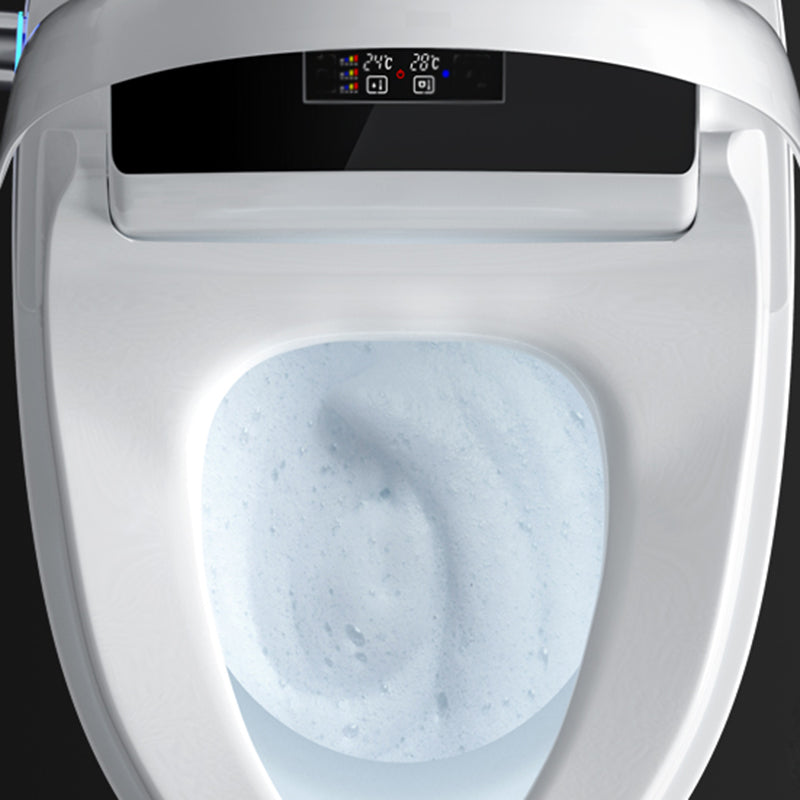 Ceramic Elongated Antimicrobial Floor Standing Bidet with Heated Seat Clearhalo 'Bathroom Remodel & Bathroom Fixtures' 'Bidets' 'Home Improvement' 'home_improvement' 'home_improvement_bidets' 'Toilets & Bidets' 7918973