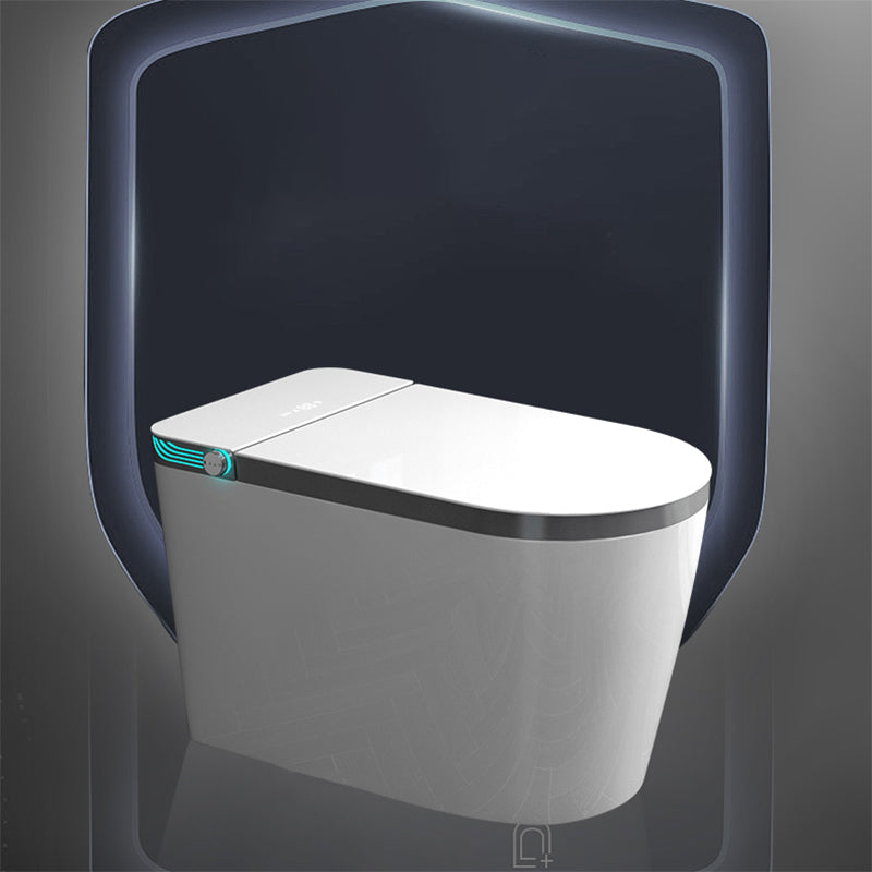 Modern Ceramic White Elongated Floor Mount Bidet with Heated Seat Clearhalo 'Bathroom Remodel & Bathroom Fixtures' 'Bidets' 'Home Improvement' 'home_improvement' 'home_improvement_bidets' 'Toilets & Bidets' 7918994