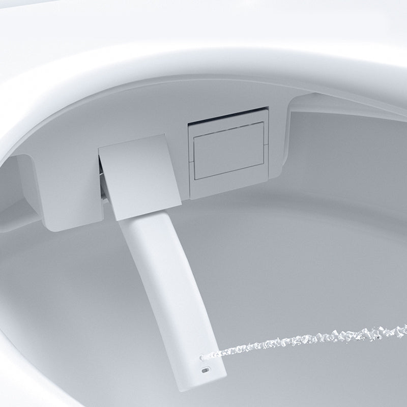 White Elongated Deodorizing Floor Standing Bidet Ceramic Remote Control Included Clearhalo 'Bathroom Remodel & Bathroom Fixtures' 'Bidets' 'Home Improvement' 'home_improvement' 'home_improvement_bidets' 'Toilets & Bidets' 7919516