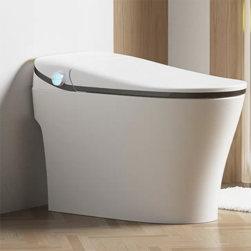 White Elongated Deodorizing Floor Standing Bidet Ceramic Remote Control Included White/ Black Clearhalo 'Bathroom Remodel & Bathroom Fixtures' 'Bidets' 'Home Improvement' 'home_improvement' 'home_improvement_bidets' 'Toilets & Bidets' 7919525