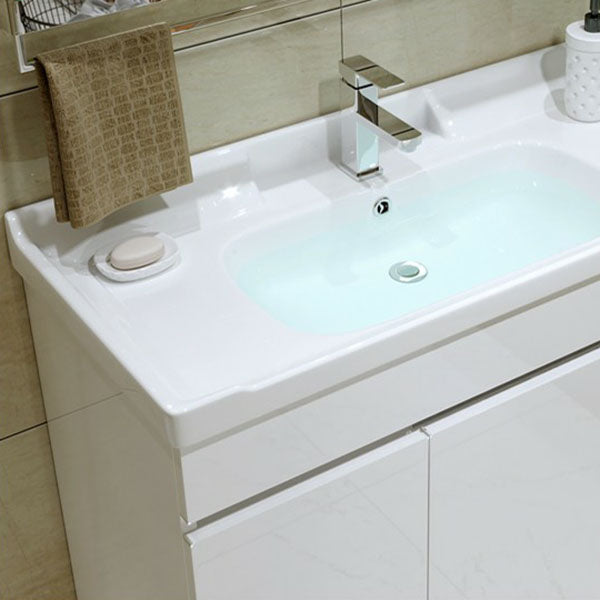 Freestanding Modern Sink Included Bath Vanity with Mirror for Bathroom Clearhalo 'Bathroom Remodel & Bathroom Fixtures' 'Bathroom Vanities' 'bathroom_vanities' 'Home Improvement' 'home_improvement' 'home_improvement_bathroom_vanities' 7930696