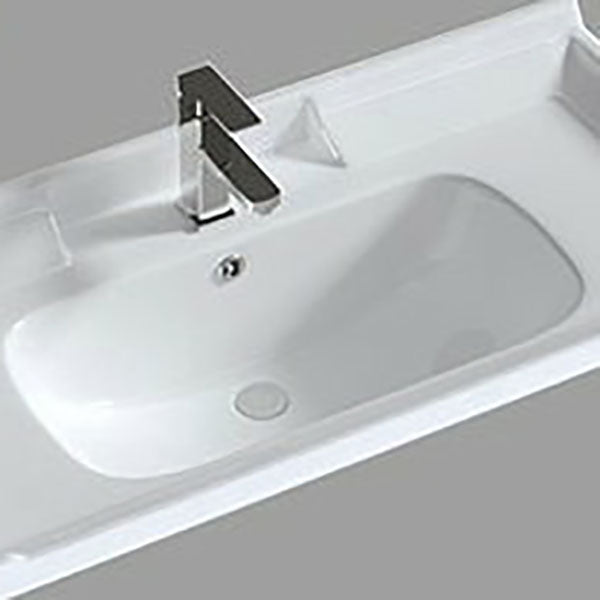 Wall Mount White Modern Bathroom Sink Vanity with Mirror Faucet Clearhalo 'Bathroom Remodel & Bathroom Fixtures' 'Bathroom Vanities' 'bathroom_vanities' 'Home Improvement' 'home_improvement' 'home_improvement_bathroom_vanities' 7933088