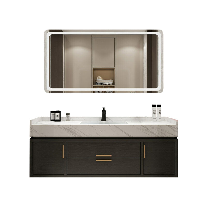 Wall Mount Mirror Included Bath Vanity with Faucet Doors for Bathroom Vanity & Faucet & Square Mirror Clearhalo 'Bathroom Remodel & Bathroom Fixtures' 'Bathroom Vanities' 'bathroom_vanities' 'Home Improvement' 'home_improvement' 'home_improvement_bathroom_vanities' 7943018