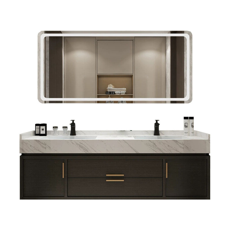 Wall Mount Mirror Included Bath Vanity with Faucet Doors for Bathroom Vanity & Faucet & Square Mirror Clearhalo 'Bathroom Remodel & Bathroom Fixtures' 'Bathroom Vanities' 'bathroom_vanities' 'Home Improvement' 'home_improvement' 'home_improvement_bathroom_vanities' 7943019