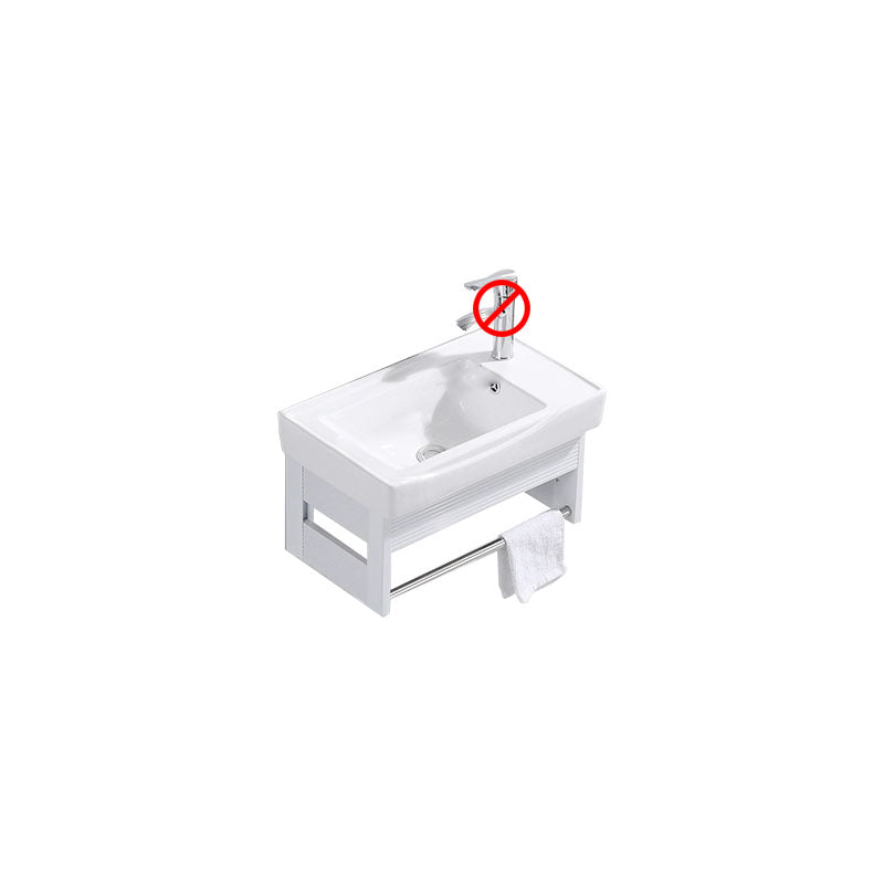 Modern Wall Mount White Sink Vanity with Single Sink for Bathroom Bathroom Vanity 20"L x 12"W x 10"H Clearhalo 'Bathroom Remodel & Bathroom Fixtures' 'Bathroom Vanities' 'bathroom_vanities' 'Home Improvement' 'home_improvement' 'home_improvement_bathroom_vanities' 7952569