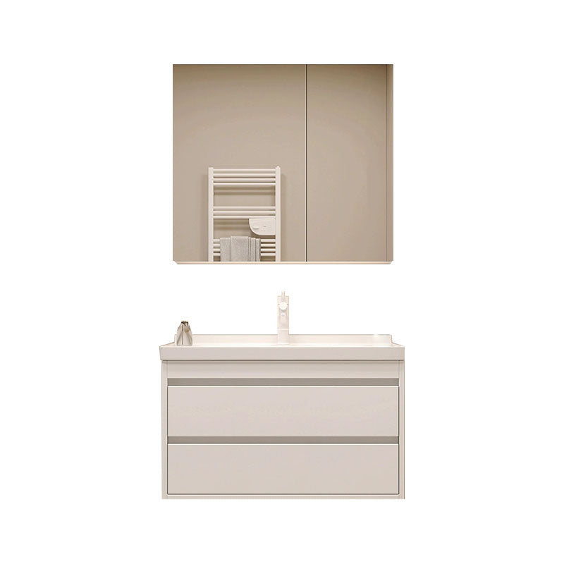 Wall Mount Modern Sink Vanity with Mirror Faucet Sink for Bathroom Vanity & Faucet & Mirror Cabinet https://res.litfad.com/site/img/item/2023/03/12/7952585/1200x1200.jpg Clearhalo 'Bathroom Remodel & Bathroom Fixtures' 'Bathroom Vanities' 'bathroom_vanities' 'Home Improvement' 'home_improvement' 'home_improvement_bathroom_vanities' 7952585