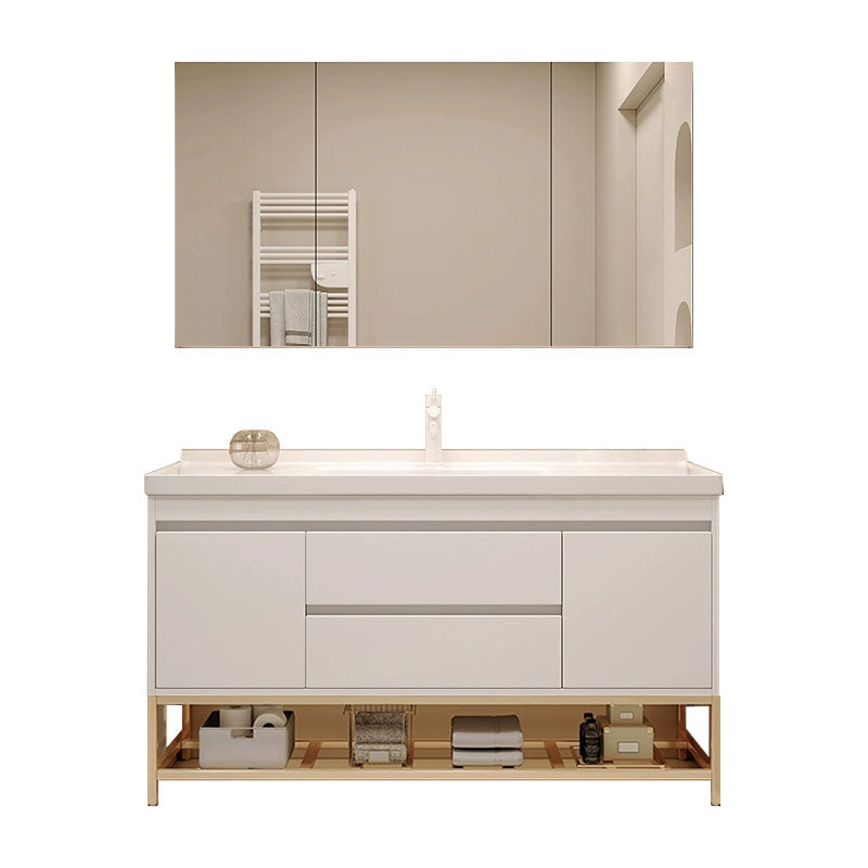 Wall Mount Modern Sink Vanity with Mirror Faucet Sink for Bathroom Vanity & Faucet & Mirror Cabinet https://res.litfad.com/site/img/item/2023/03/18/7952594/1200x1200.jpg Clearhalo 'Bathroom Remodel & Bathroom Fixtures' 'Bathroom Vanities' 'bathroom_vanities' 'Home Improvement' 'home_improvement' 'home_improvement_bathroom_vanities' 7952594