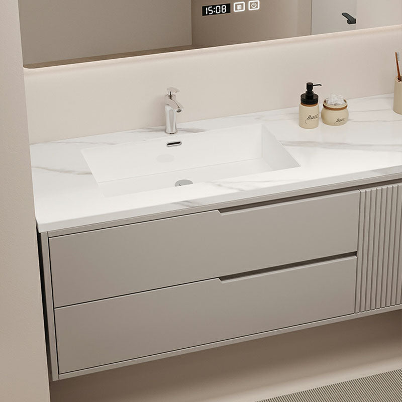 Wall Mount Mirror Included Bathroom Sink Vanity with Single Sink Clearhalo 'Bathroom Remodel & Bathroom Fixtures' 'Bathroom Vanities' 'bathroom_vanities' 'Home Improvement' 'home_improvement' 'home_improvement_bathroom_vanities' 7958715