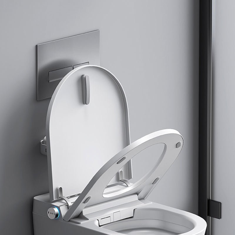 Contemporary Wall Hung Toilet Set with Remote Control Included Clearhalo 'Bathroom Remodel & Bathroom Fixtures' 'Bidets' 'Home Improvement' 'home_improvement' 'home_improvement_bidets' 'Toilets & Bidets' 7981431