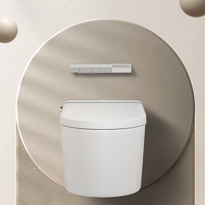 Contemporary Wall Hung Toilet Set with Wireless Remote Control Clearhalo 'Bathroom Remodel & Bathroom Fixtures' 'Bidets' 'Home Improvement' 'home_improvement' 'home_improvement_bidets' 'Toilets & Bidets' 7981446