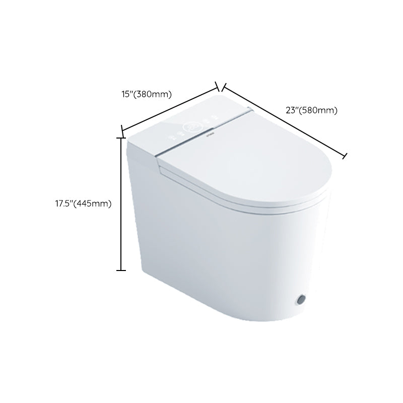 White Elongated Deodorizing Antimicrobial Floor Mount Bidet with Heated Seat Clearhalo 'Bathroom Remodel & Bathroom Fixtures' 'Bidets' 'Home Improvement' 'home_improvement' 'home_improvement_bidets' 'Toilets & Bidets' 7981859