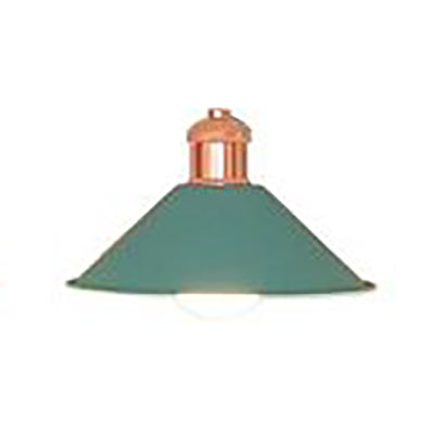 Modernist Style Conical Suspended Lamp 1 Light Metallic Hanging Light Fixture in Black/White for Living Room Green Clearhalo 'Ceiling Lights' 'Modern Pendants' 'Modern' 'Pendant Lights' 'Pendants' Lighting' 79911