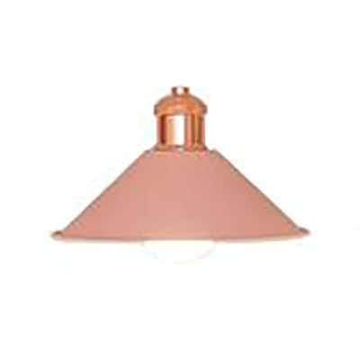 Modernist Style Conical Suspended Lamp 1 Light Metallic Hanging Light Fixture in Black/White for Living Room Pink Clearhalo 'Ceiling Lights' 'Modern Pendants' 'Modern' 'Pendant Lights' 'Pendants' Lighting' 79914