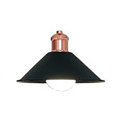 Modernist Style Conical Suspended Lamp 1 Light Metallic Hanging Light Fixture in Black/White for Living Room Black Clearhalo 'Ceiling Lights' 'Modern Pendants' 'Modern' 'Pendant Lights' 'Pendants' Lighting' 79919