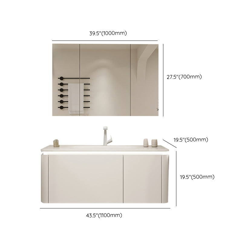 Stone Modern Mirror Included Bathroom Sink Vanity in White with Doors Drawers Clearhalo 'Bathroom Remodel & Bathroom Fixtures' 'Bathroom Vanities' 'bathroom_vanities' 'Home Improvement' 'home_improvement' 'home_improvement_bathroom_vanities' 8026103