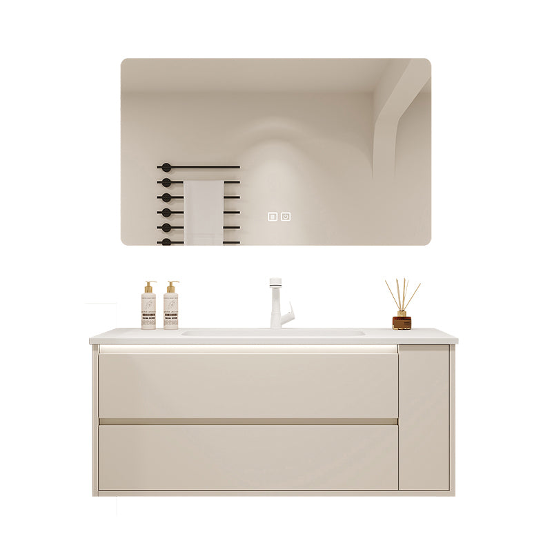 Mirror Included Wall Mount Bathroom Sink Vanity in White with Doors Drawers Clearhalo 'Bathroom Remodel & Bathroom Fixtures' 'Bathroom Vanities' 'bathroom_vanities' 'Home Improvement' 'home_improvement' 'home_improvement_bathroom_vanities' 8026162