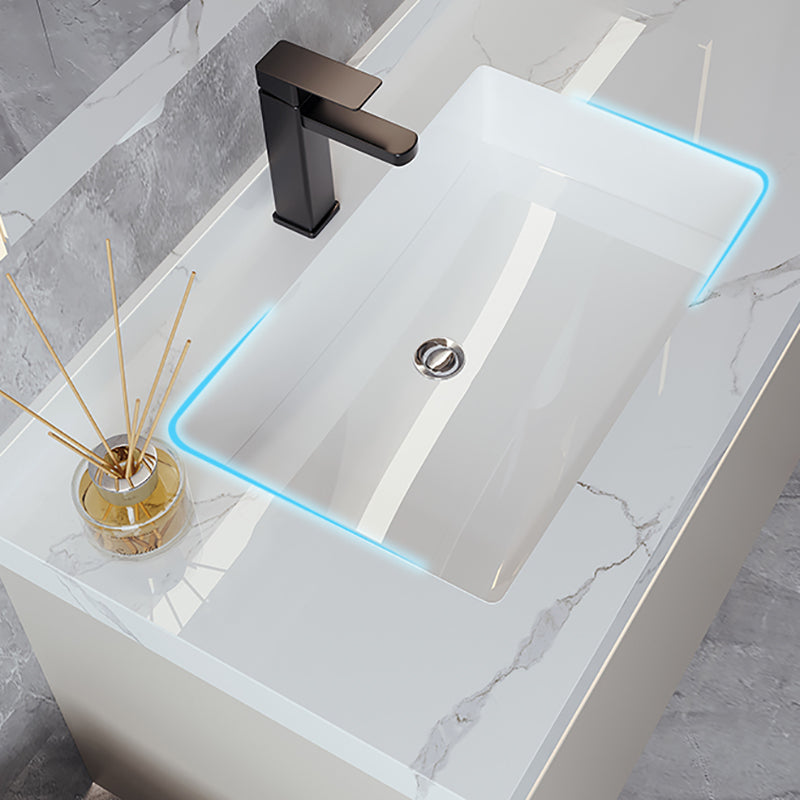 Modern Wall Mount Sink Vanity Stone Top with Doors for Bathroom Clearhalo 'Bathroom Remodel & Bathroom Fixtures' 'Bathroom Vanities' 'bathroom_vanities' 'Home Improvement' 'home_improvement' 'home_improvement_bathroom_vanities' 8026248