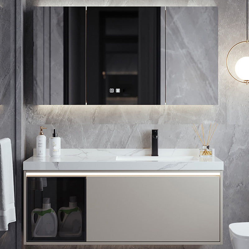 Modern Wall Mount Sink Vanity Stone Top with Doors for Bathroom Clearhalo 'Bathroom Remodel & Bathroom Fixtures' 'Bathroom Vanities' 'bathroom_vanities' 'Home Improvement' 'home_improvement' 'home_improvement_bathroom_vanities' 8026256