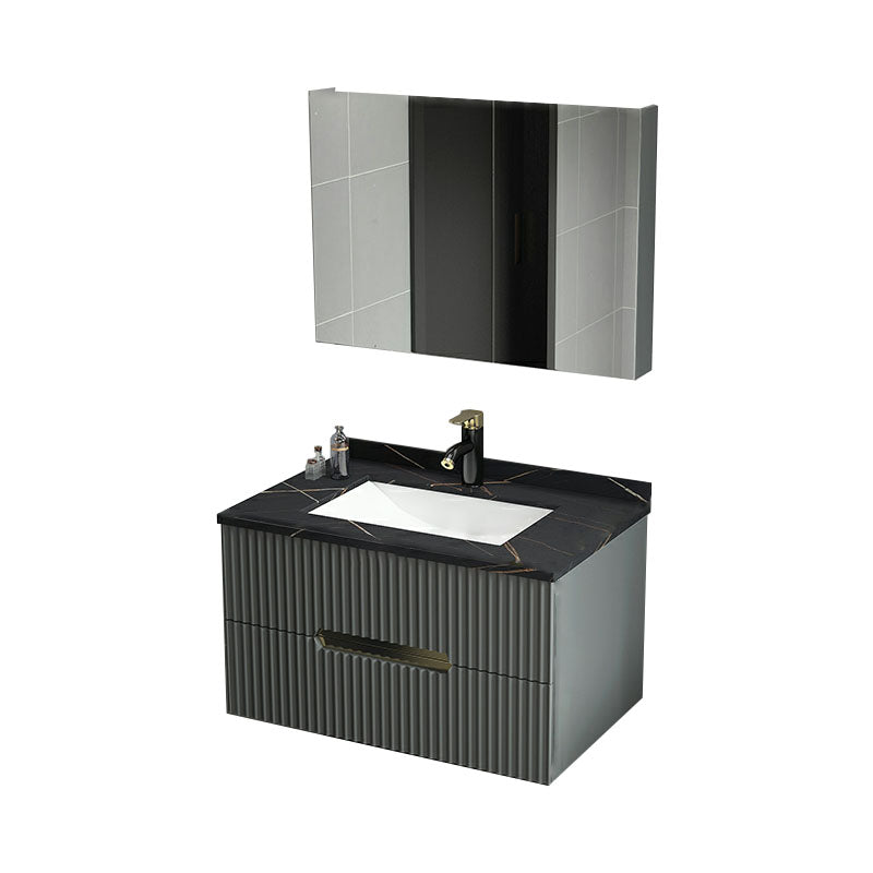 Wall Mount Faucet Included Sink Vanity with Drawers Mirror for Bathroom Vanity & Faucet & Mirror Cabinet Clearhalo 'Bathroom Remodel & Bathroom Fixtures' 'Bathroom Vanities' 'bathroom_vanities' 'Home Improvement' 'home_improvement' 'home_improvement_bathroom_vanities' 8026446