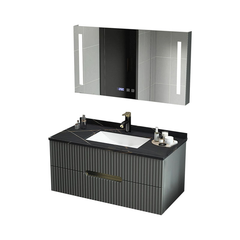 Wall Mount Faucet Included Sink Vanity with Drawers Mirror for Bathroom Vanity & Faucet & Smart Medicine Cabinet Clearhalo 'Bathroom Remodel & Bathroom Fixtures' 'Bathroom Vanities' 'bathroom_vanities' 'Home Improvement' 'home_improvement' 'home_improvement_bathroom_vanities' 8026453