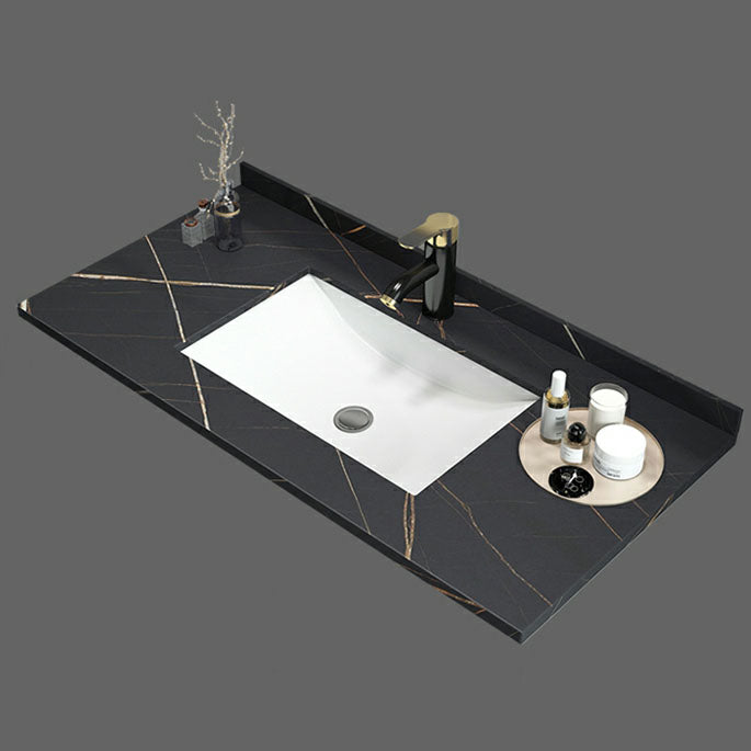 Wall Mount Faucet Included Sink Vanity with Drawers Mirror for Bathroom Clearhalo 'Bathroom Remodel & Bathroom Fixtures' 'Bathroom Vanities' 'bathroom_vanities' 'Home Improvement' 'home_improvement' 'home_improvement_bathroom_vanities' 8026457