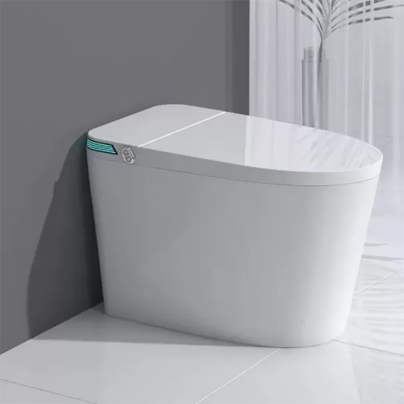 Elongated All-in-One Smart Bidet Toilet Seat with Unlimited Warm Water White Dryer Not Included (Standard) Clearhalo 'Bathroom Remodel & Bathroom Fixtures' 'Bidets' 'Home Improvement' 'home_improvement' 'home_improvement_bidets' 'Toilets & Bidets' 8033527