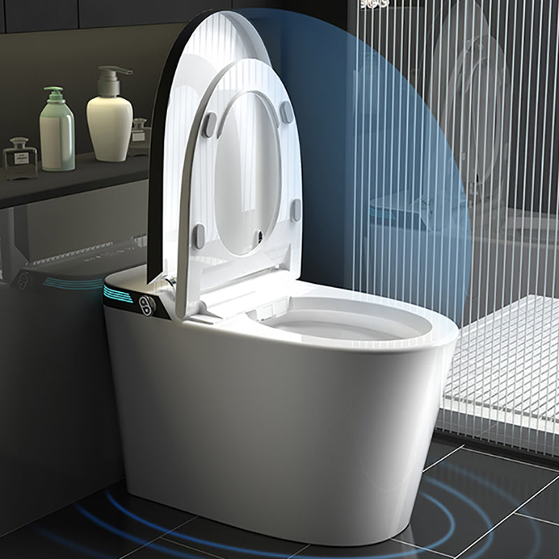 Elongated All-in-One Smart Bidet Toilet Seat with Unlimited Warm Water Clearhalo 'Bathroom Remodel & Bathroom Fixtures' 'Bidets' 'Home Improvement' 'home_improvement' 'home_improvement_bidets' 'Toilets & Bidets' 8033530