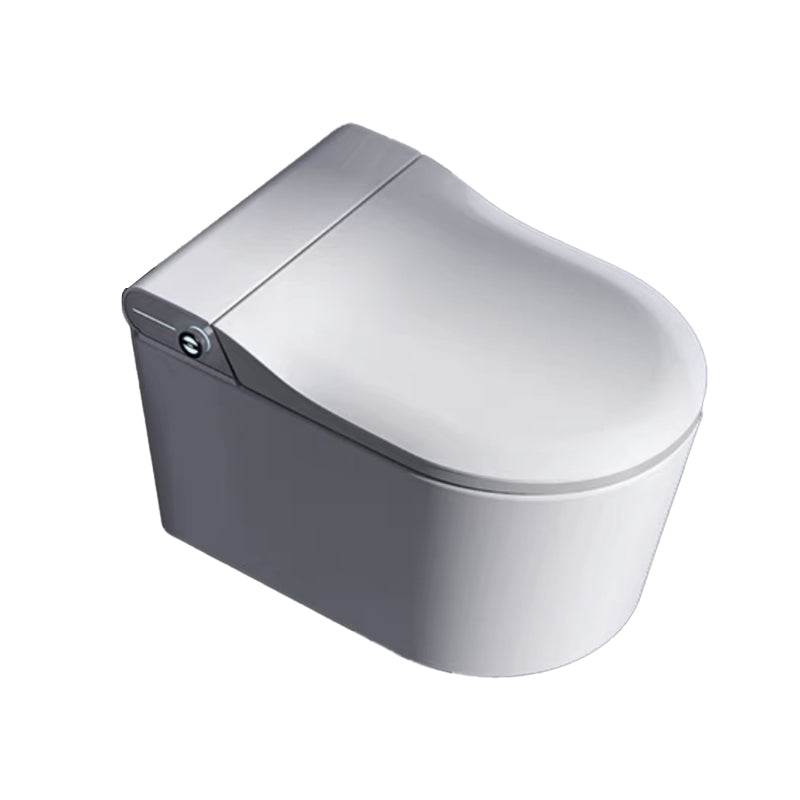 Wall Hung Toilet Set with Warm Air Dryer and Foot Sensor Flushing Type Clearhalo 'Bathroom Remodel & Bathroom Fixtures' 'Bidets' 'Home Improvement' 'home_improvement' 'home_improvement_bidets' 'Toilets & Bidets' 8046559