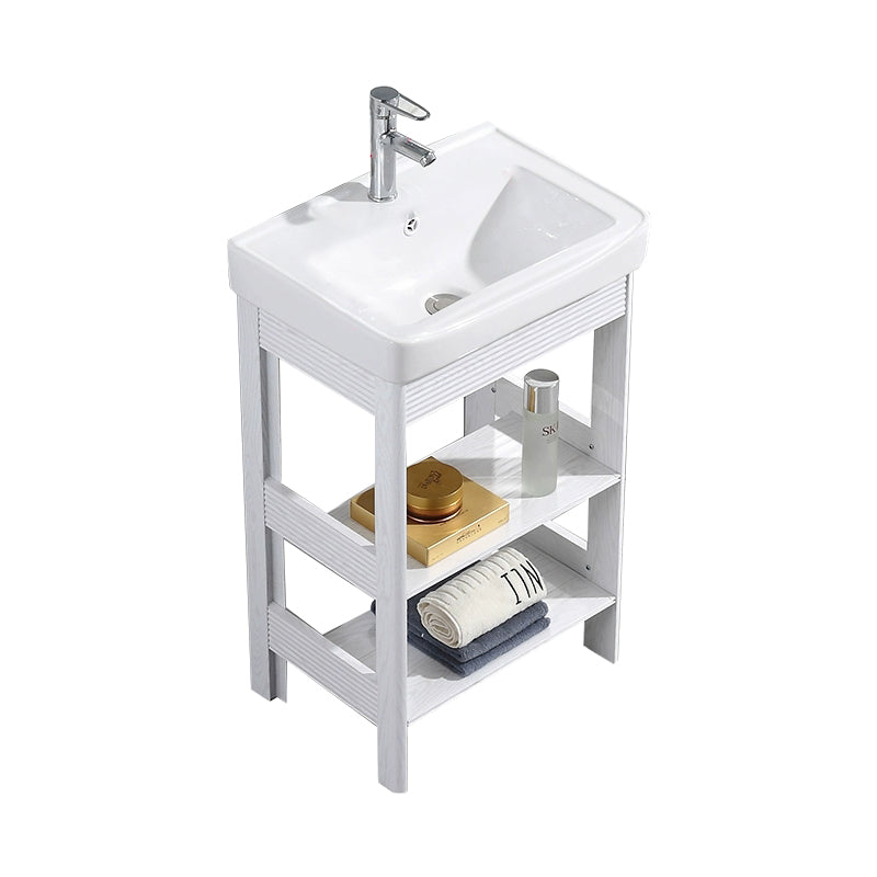 Modern Freestanding Sink Included Sink Vanity in White for Bathroom Vanity & Faucet Door Not Included Clearhalo 'Bathroom Remodel & Bathroom Fixtures' 'Bathroom Vanities' 'bathroom_vanities' 'Home Improvement' 'home_improvement' 'home_improvement_bathroom_vanities' 8052318