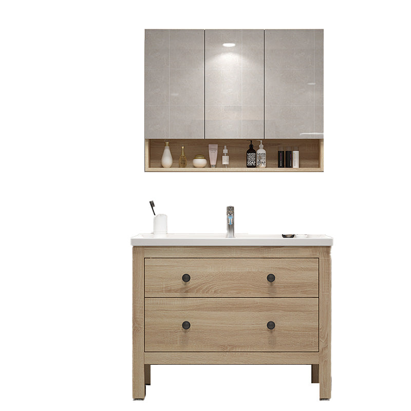 Traditional Bathroom Vanity Ceramic Top with Soft Close Door Clearhalo 'Bathroom Remodel & Bathroom Fixtures' 'Bathroom Vanities' 'bathroom_vanities' 'Home Improvement' 'home_improvement' 'home_improvement_bathroom_vanities' 8075000