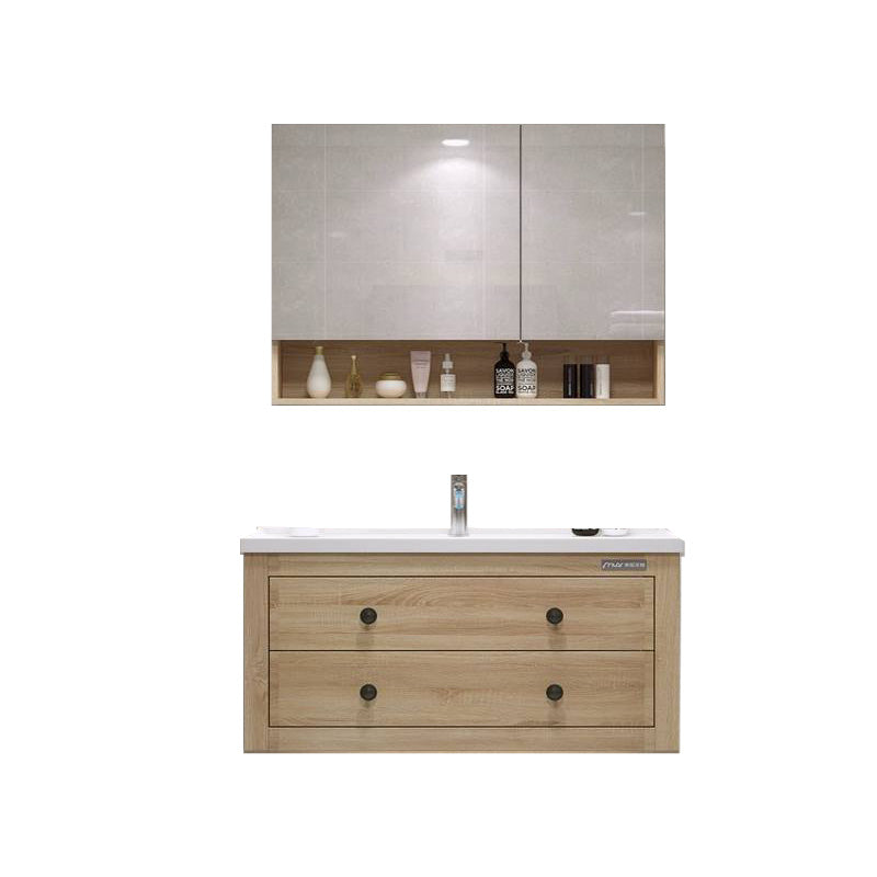 Traditional Bathroom Vanity Ceramic Top with Soft Close Door 36"L x 19"W x 20"H Wood Clearhalo 'Bathroom Remodel & Bathroom Fixtures' 'Bathroom Vanities' 'bathroom_vanities' 'Home Improvement' 'home_improvement' 'home_improvement_bathroom_vanities' 8075005