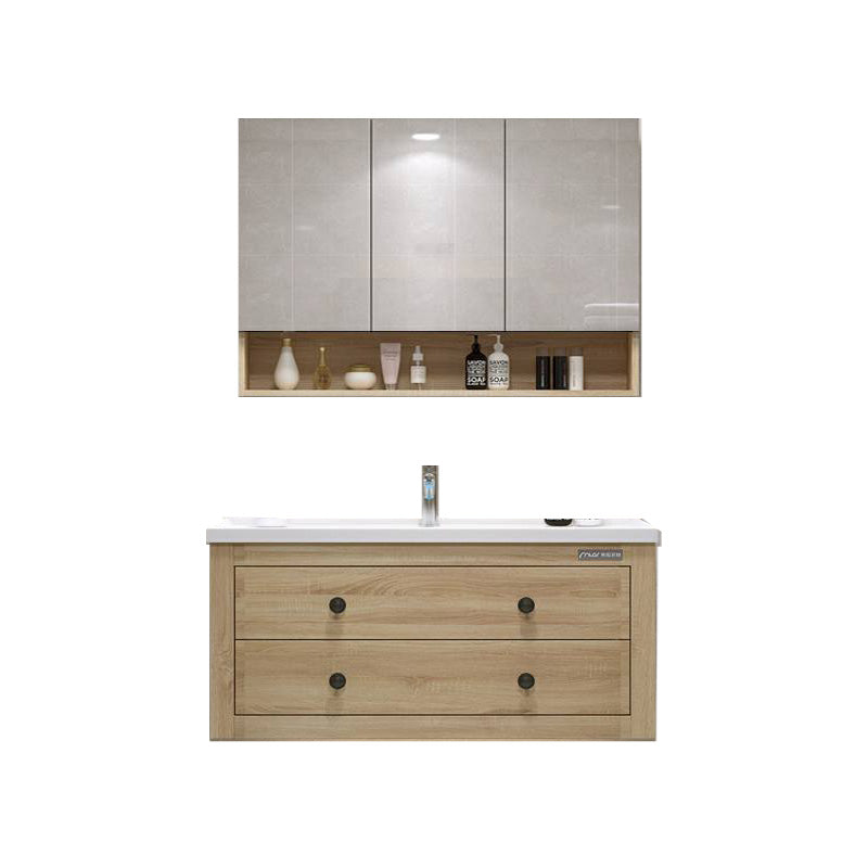 Traditional Bathroom Vanity Ceramic Top with Soft Close Door 40"L x 19"W x 20"H Wood Clearhalo 'Bathroom Remodel & Bathroom Fixtures' 'Bathroom Vanities' 'bathroom_vanities' 'Home Improvement' 'home_improvement' 'home_improvement_bathroom_vanities' 8075010