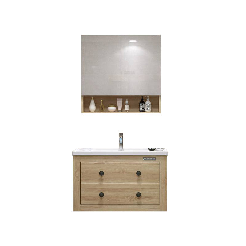 Traditional Bathroom Vanity Ceramic Top with Soft Close Door 24"L x 19"W x 20"H Wood Clearhalo 'Bathroom Remodel & Bathroom Fixtures' 'Bathroom Vanities' 'bathroom_vanities' 'Home Improvement' 'home_improvement' 'home_improvement_bathroom_vanities' 8075015