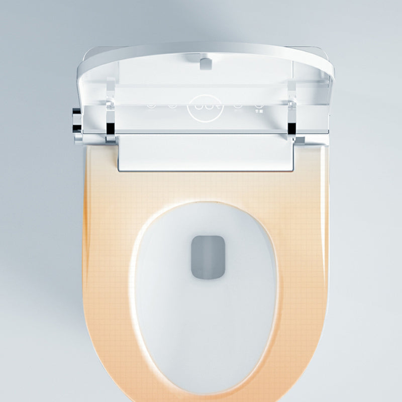 White Elongated Antimicrobial Floor Mount Bidet with Remote Control Included Clearhalo 'Bathroom Remodel & Bathroom Fixtures' 'Bidets' 'Home Improvement' 'home_improvement' 'home_improvement_bidets' 'Toilets & Bidets' 8086615