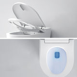 Modern Elongated Ceramic Floor Standing Bidet in White with Heated Seat Clearhalo 'Bathroom Remodel & Bathroom Fixtures' 'Bidets' 'Home Improvement' 'home_improvement' 'home_improvement_bidets' 'Toilets & Bidets' 8086642