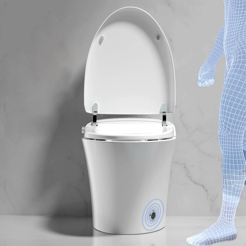 White Elongated Ceramic Floor Standing Bidet without Water Pressure Control Clearhalo 'Bathroom Remodel & Bathroom Fixtures' 'Bidets' 'Home Improvement' 'home_improvement' 'home_improvement_bidets' 'Toilets & Bidets' 8086646