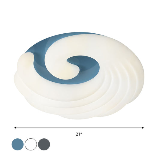 Contemporary Cloud Ceiling Flush Mount Acrylic Living Room LED Flush Light Fixture in Grey/White/Blue Clearhalo 'Ceiling Lights' 'Close To Ceiling Lights' 'Close to ceiling' 'Flush mount' Lighting' 810338