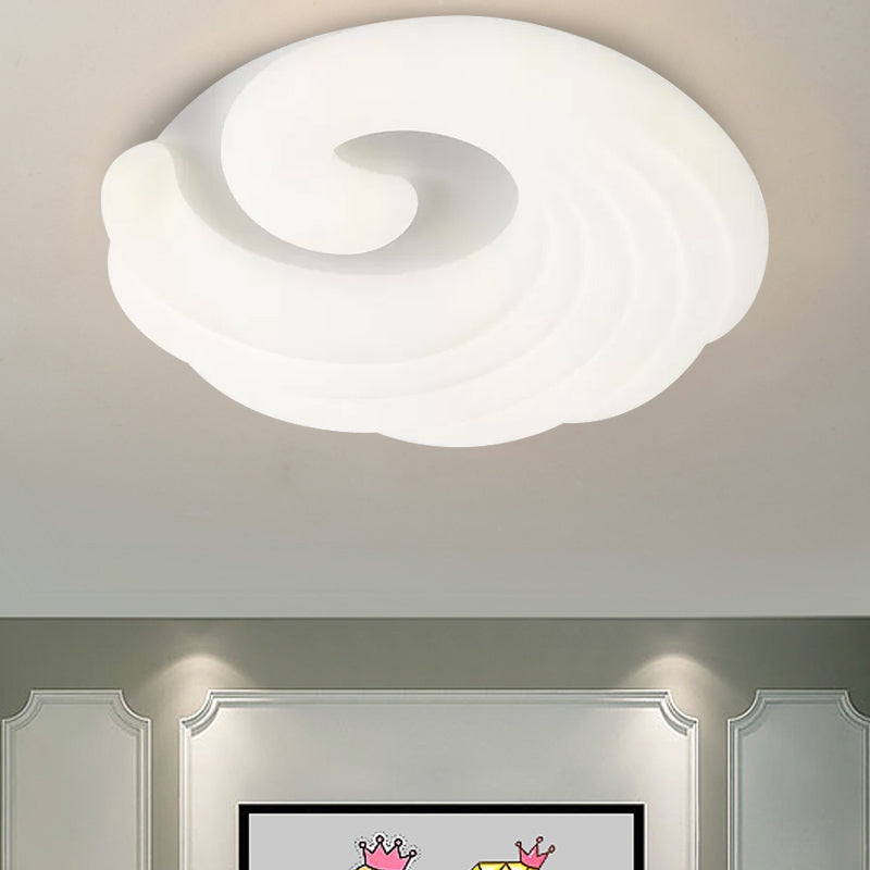 Contemporary Cloud Ceiling Flush Mount Acrylic Living Room LED Flush Light Fixture in Grey/White/Blue White Clearhalo 'Ceiling Lights' 'Close To Ceiling Lights' 'Close to ceiling' 'Flush mount' Lighting' 810339
